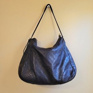 Gucci Guccissima Leather Shoulder Bag Authentic